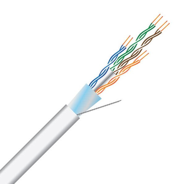 Cable Cat6 23AWG 4pr FTP White