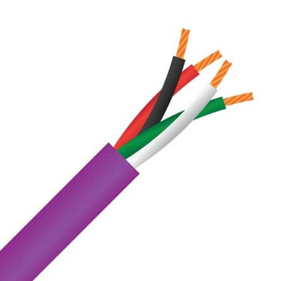Speaker Cable 1.3mm 4c OFC Violet 250m Reel