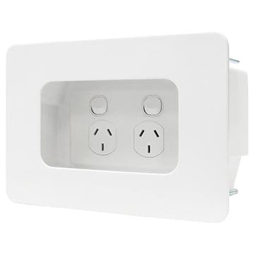Switch Socket Recessed Plastic