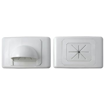 Wall Plate Bull Nose White