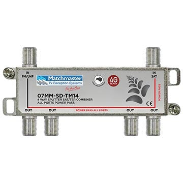 Diplexer Sat/Terrestrial 4Way Splitter Combiner