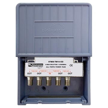 Splitter 4-Way AP/DC Weather Resistant Housing