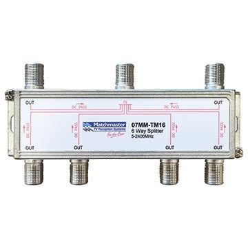 Splitter 6-Way 2 GHz F-Type All PPP