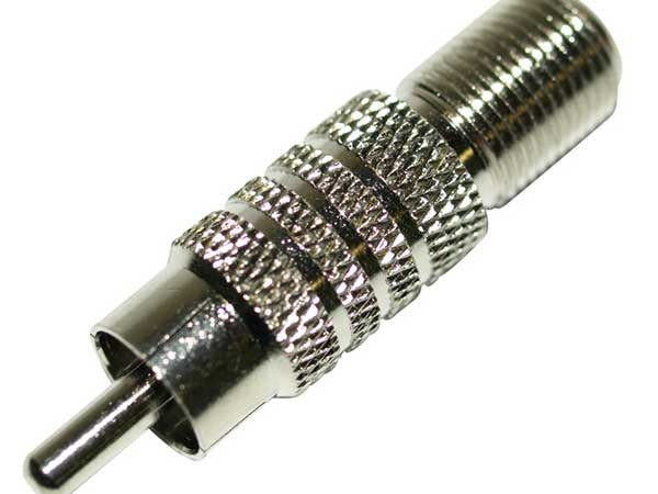 Adaptor F-Type Female to RCA Male