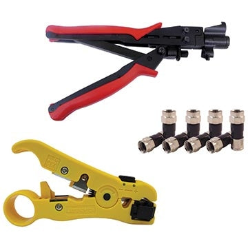 SKY-KIT CT01 Comp Crimper+HTR352 Stripper+50 CMP6G Crimp