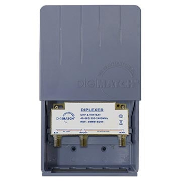 Diplexer Sat/Terrestrial Outdoor Auto Pwr Bypass