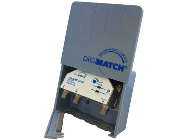 Amplifier Masthead UHF 24dB 1 Input 4G Filter P/Supply