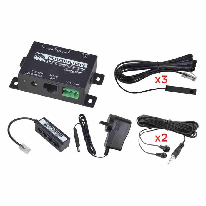 IR Remote Control Extender Kit for 3 Rooms