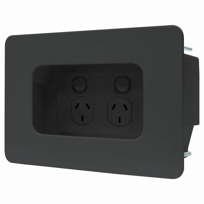 Mounting Box For Recessed Sw Socket Black