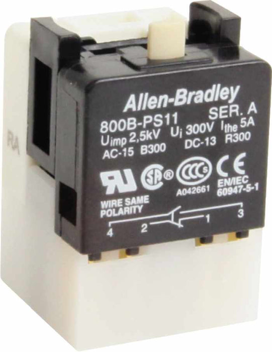 Contact Block 1N/O 1N/C Snap