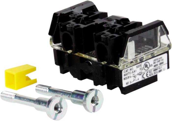 Contact Block 1N/O 1N/C Finger Safe