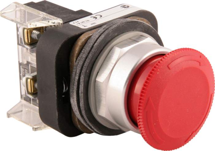 Pbutton 30mm P-P/TR 2Pos Red 1N/C