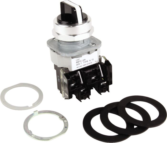 Select Switch 30mm 3Pos 1N/O 1N/C Spring Return Centre