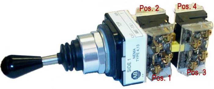 Joystick 30mm 2Way Up-Down 2N/C