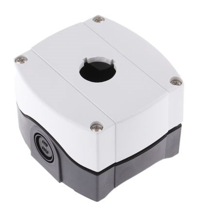800F Enclosure 1Hole Grey Plastic Knockout Metric