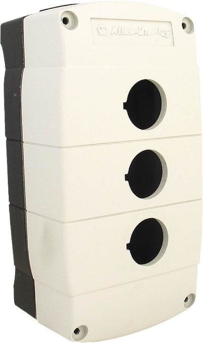 800F Enclosure 3Hole Grey Plastic Knockout Metric