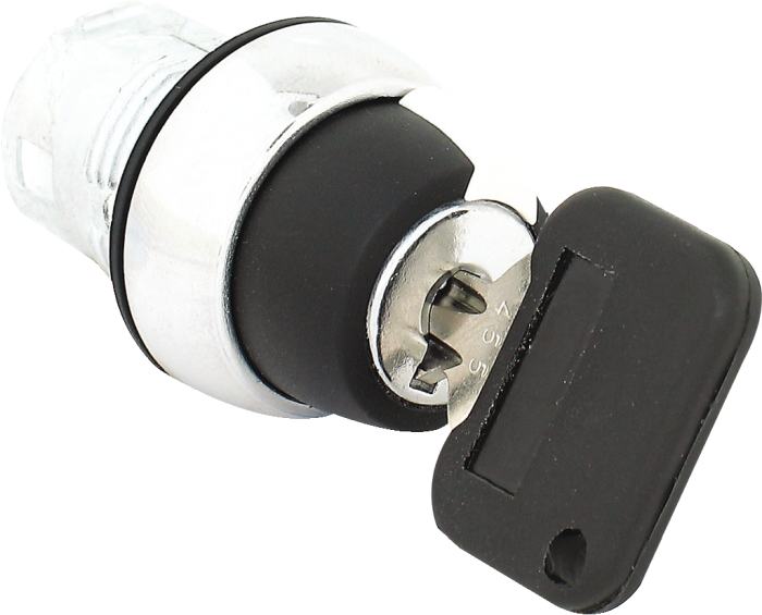 800F Key Switch 2Pos Metal Left Hand Remove