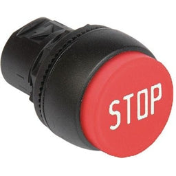 800F Pbutton Plastic Extended Red with Stop Symbol