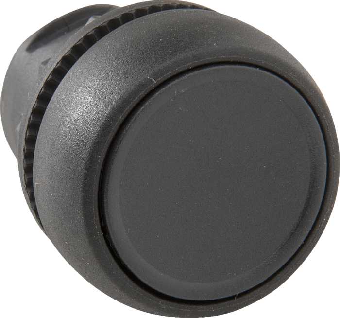 800F Pbutton Plastic Flush Black