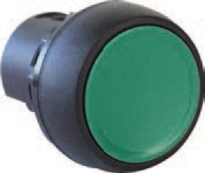 800F Pbutton Plastic Flush Green Start Complete 1N/O