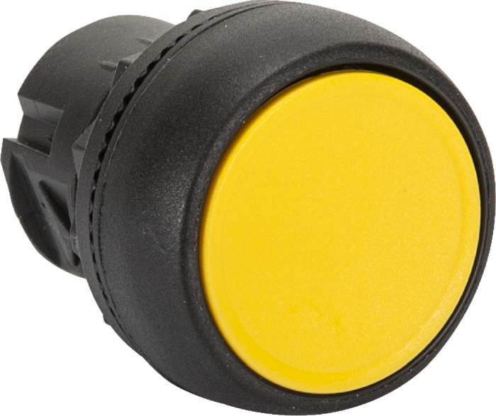 800F Pbutton Plastic Flush Yellow