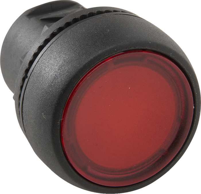 800F Pbutton Illum Plastic Flush Red