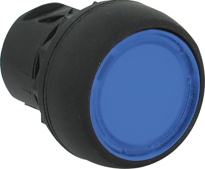 800F Pbutton Illum Plastic Flush Blue