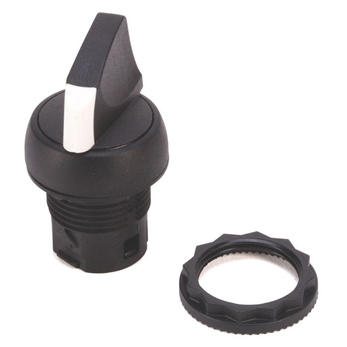800F Selector Sw 2Pos Plastic Maintained Black Knob