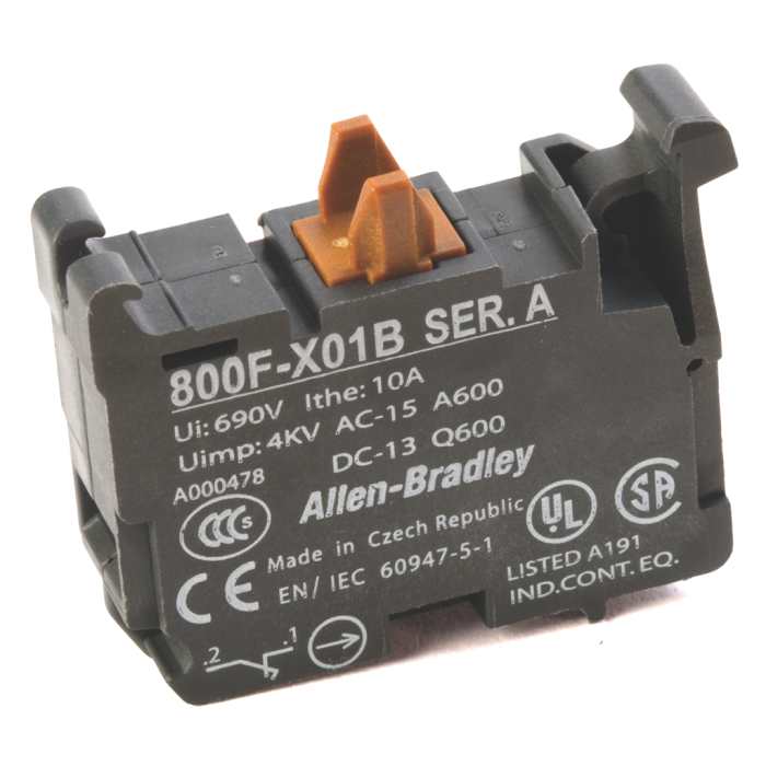 800F Contact Block 1N/C Early Break