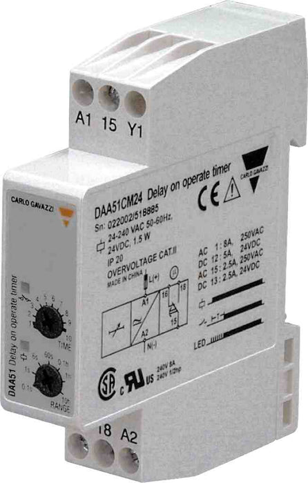 Carlo Gavazzi Delay Off Timer Din Mnt 24-240V