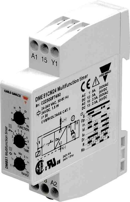 Carlo Gavazzi Multifunction Timer 12-24V AC/DC