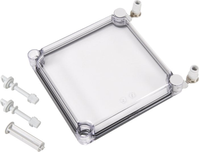 Lid 280 x 190 x 30mm with Hinge Clear