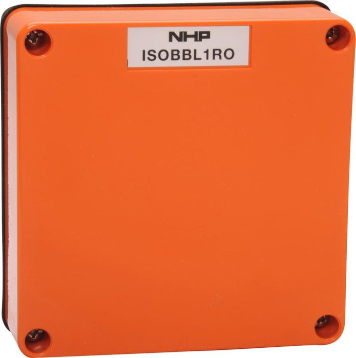 ISO Lid One Gang Back Box Orange