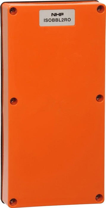 ISO Lid Two Gang Back Box Orange