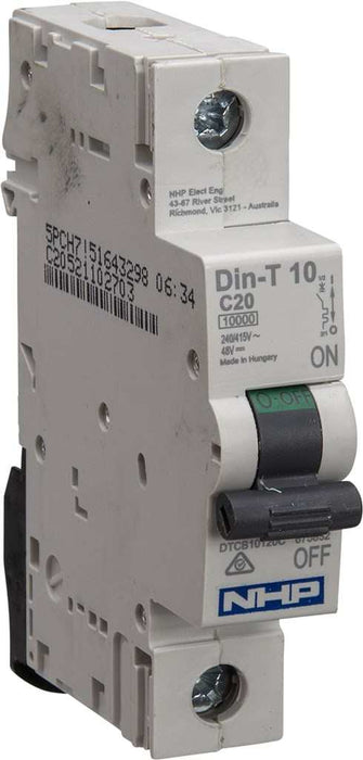 MCB 1P 20A 10kA C-Curve