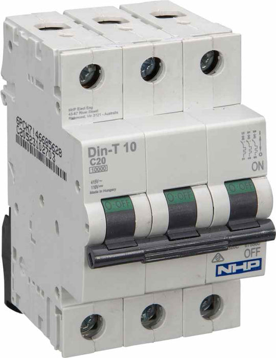 MCB 3P 32A 10kA C-Curve