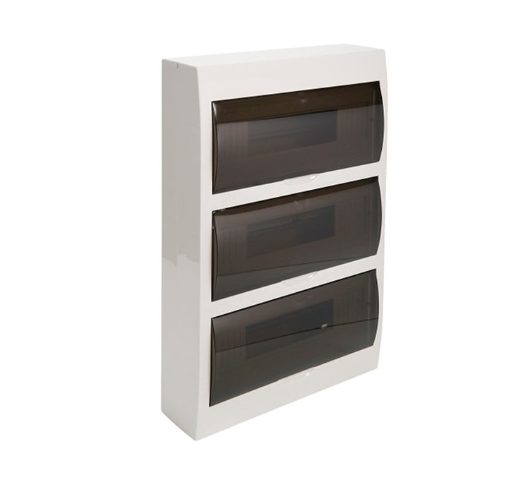 MOD6 Switchboard 36-Way Surf Mount Transp Door