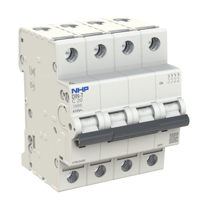 DIN-T MCB 4P 20A 10kA C-Curve