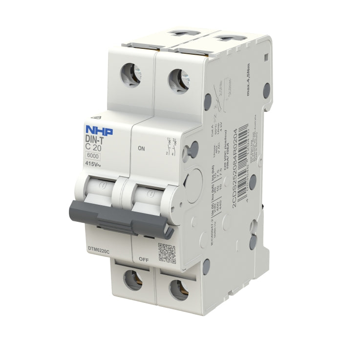 DIN-T MCB 2P 13A 6kA C-Curve