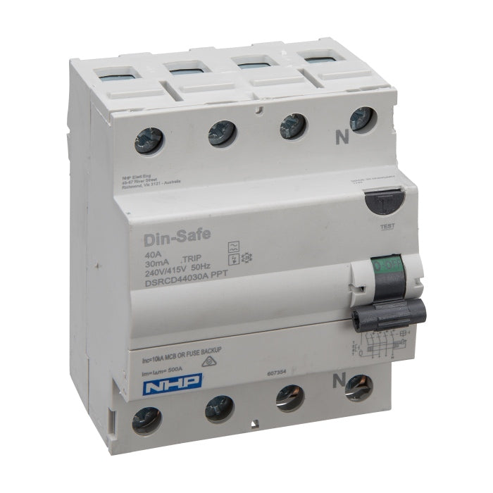 DIN-T RCCB 3P+N 40A 30mA Type A 72mm