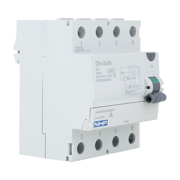 DIN-T RCCB 3P+N 63A 30mA Type B 72mm
