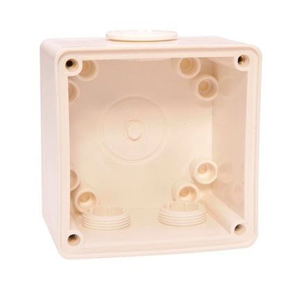 ISO Back Box One Gang White