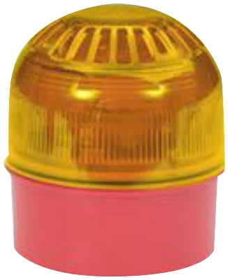 Klaxon Sounder Beacon LED 17-60VDC 106dB Amber IP65