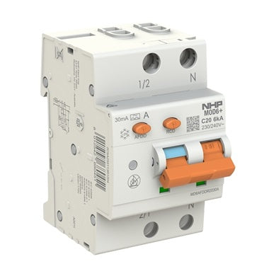 MOD6+ AFDD MCB 1P+N 20A 30mA 6kA C-Curve Type A