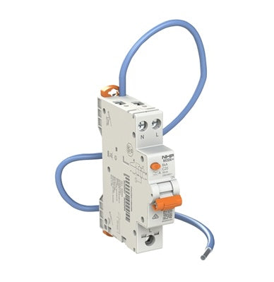 MOD6+ RCBO 6kA 1P+N 6A C 30mA Type A 3T Pigtail