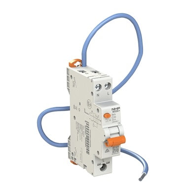 MOD6+ RCBO 6kA 1P+N 10A C 10mA Type A 3T Pigtail