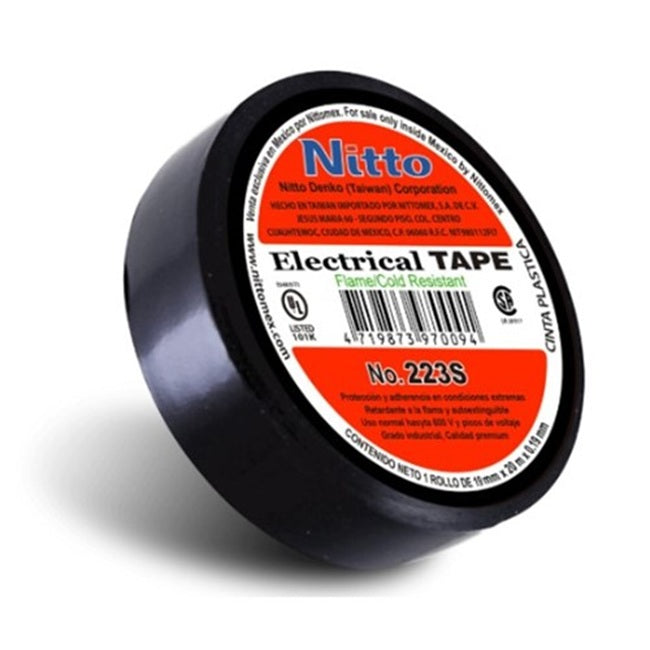 Tape Electrical PVC Premium 19mm x 20m Black