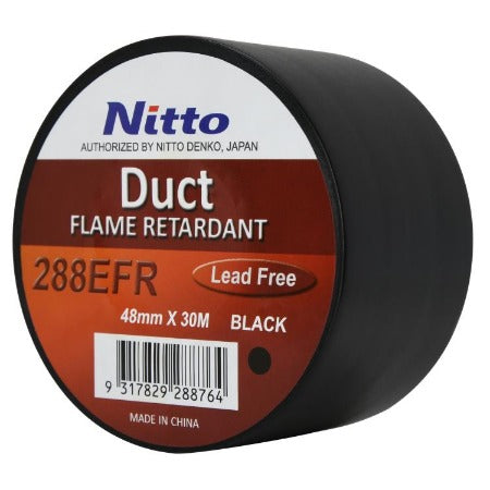 Tape 288 Duct Tape 48mm Electrical Flame Retardant Black