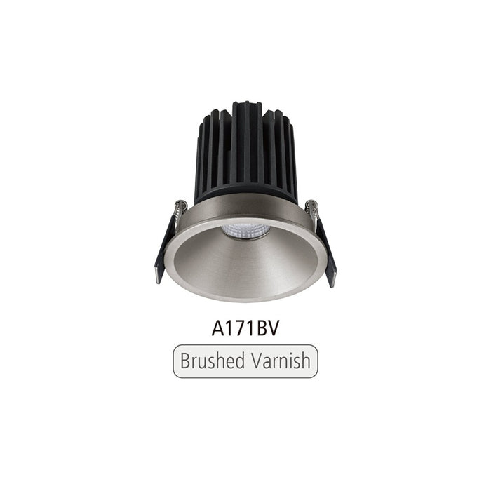 Titan Downlight 8W 3k 55mm Cut Out 38D Dim Br Varnish IC-F