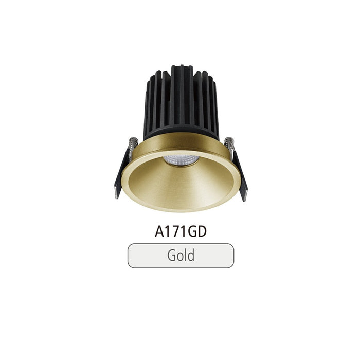 Titan Downlight 8W 3k 55mm Cut Out 38D Dim Gold IC-F
